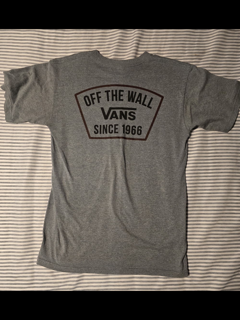 Vans 'Off The Wall' Logo Tee - Heather Gray